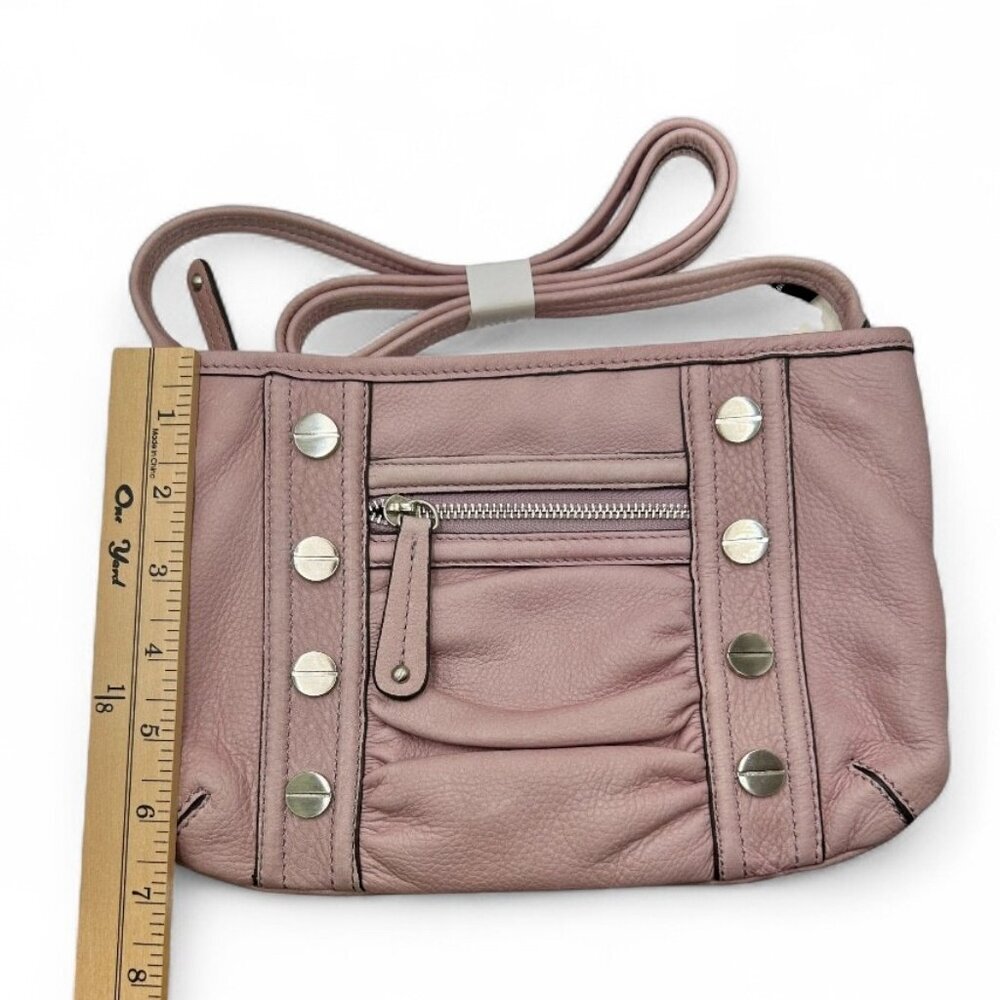 B. Makowsky Dusty Pink Leather Crossbody Bag NWT | Pale Pink Purse | MSRP $149 - Picture 4 of 7
